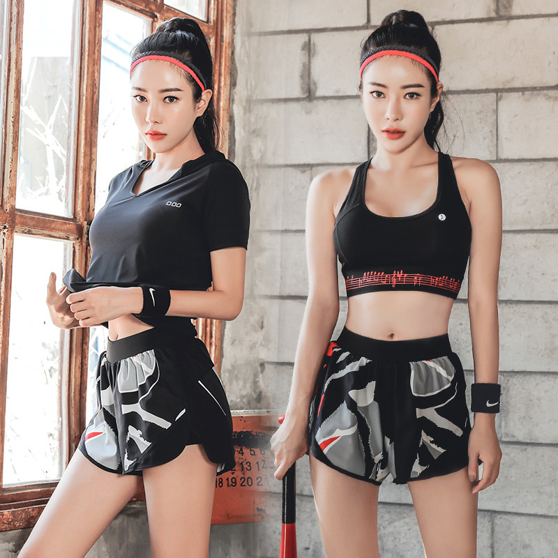 Sports Casual Suit Women 2022 Spring Summer thin section Loose Speed Dry Fitness Room Anti-Walk Light Running Yoga Suit Suit