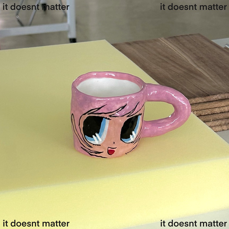 It Doesn'T Matter Original Cartoon Avatar Mug Handmade Ceramic Real Mug 280-300ml