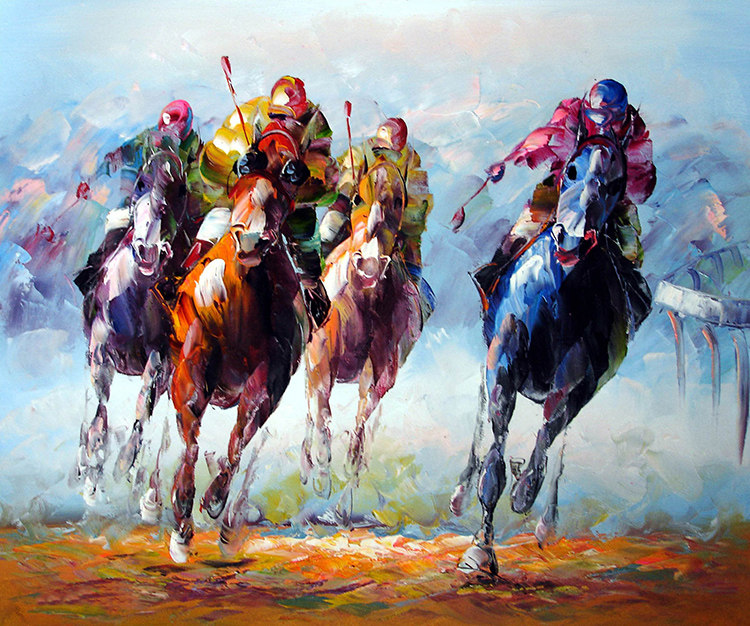 大型壁畫壁紙壁紙服裝店工程ktv裝修賓館酒吧會所油畫馬球背景牆