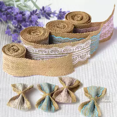 Linen lace handmade diy kindergarten home pastoral classroom decorative art frame lace lace