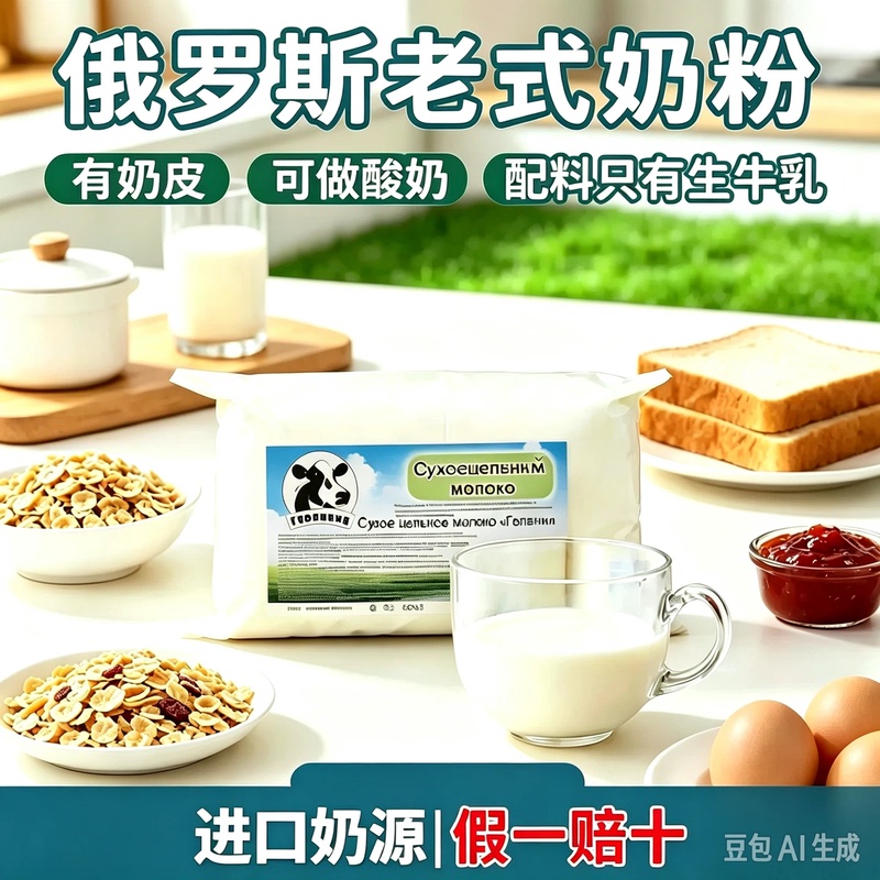 Russian Traditional Milk Powder, Authentic Food Product, Sugar-Free Full-Fat Milk, Imported Milk Source, Official Flagship Store Original Product Russian Traditional Milk Powder, Authentic Food Product, Sugar-Free Full-Fat Milk, Imported Milk Source, Official Flagship Store Original Product