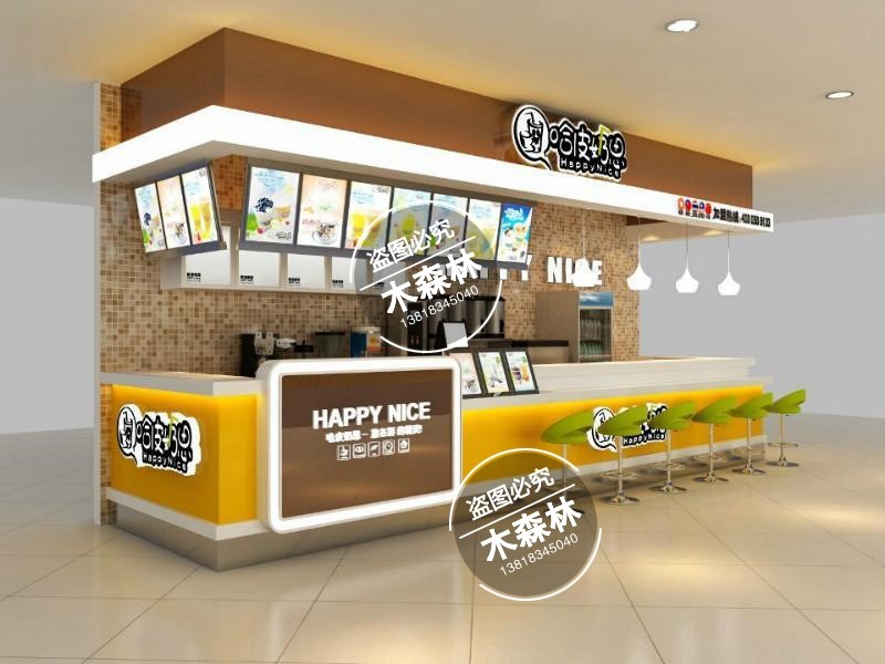 Corner bar milk tea shop cashier counter fast food shop arc cashier counter water bar dessert shop operation table front desk customization