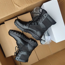 Warm work boots mens outdoor boots Black mid-help mens boots