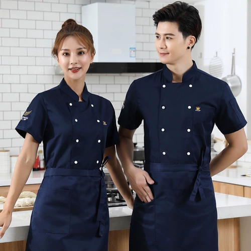 Шеф -повар для работы одежда с длинным рукавом весна и осенью отеля питание кухонная столовая рабочая одежда мужская печень