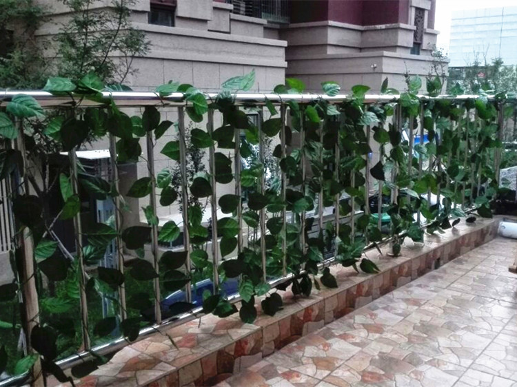 Hoa nhựa trang trí mô phỏng lá giả hoa mây dây leo uốn lượn lá xanh lá cây dây leo xanh trong nhà củ cải xanh - Hoa nhân tạo / Cây / Trái cây hoa lan giả cao cấp