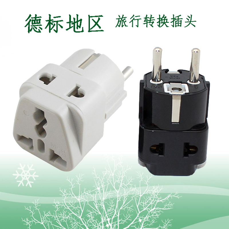 Power Converter German Switching Socket Euro Converter Plug Germany France Netherlands Korea Russia