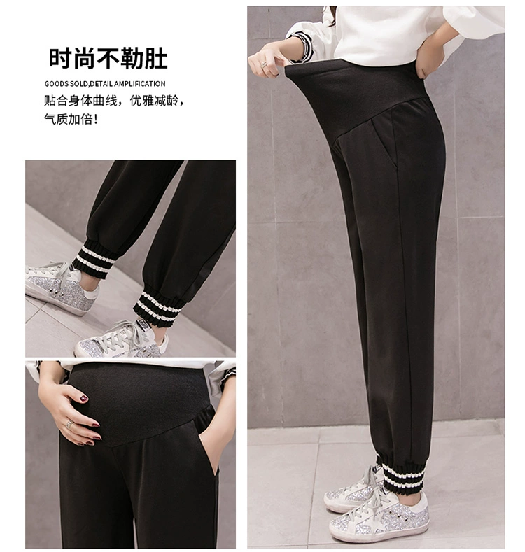 Cộng với phân bón XL quần áo mùa thu bà bầu mặc quần legging béo mm quần rộng hậu môn đồ bầu giá rẻ