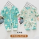 Quần áo trẻ em 3 tháng nam nữ trẻ em mùa xuân và mùa thu cotton 6 bộ đồ ngủ gạc quần áo sơ sinh mùa xuân - Áo liền quần