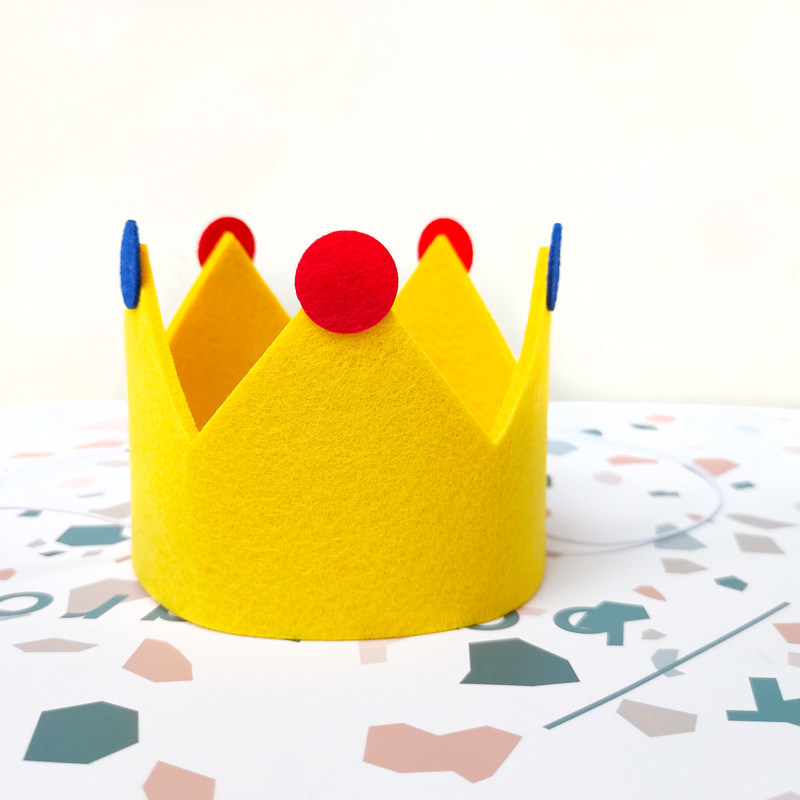 Crown hat decoration pet hat children baby personality headwear 100-day birthday hat dress up net red party