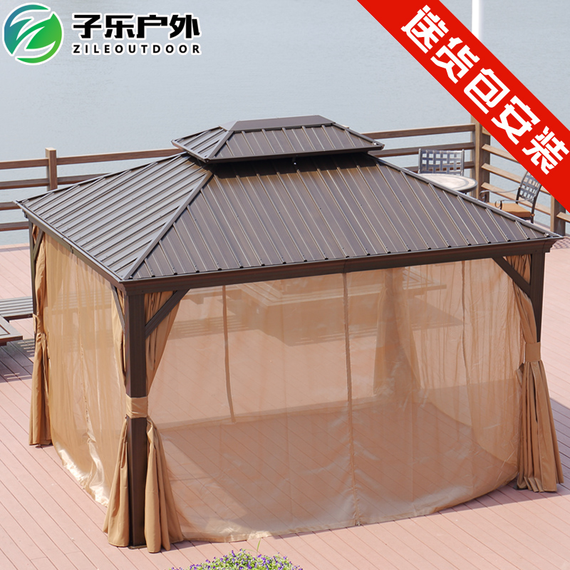 Gazebo Chalet Villa Outdoor Pavilion Shade Roman Tent Factory Outlet Garden Garden Leisure Canopy Outdoor