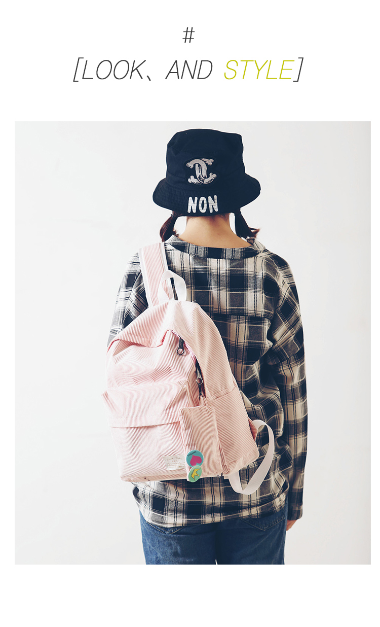Mùa thu và mùa đông mới Harajuku vải to sợi ba lô nữ retro Nhật Bản Hàn Quốc phiên bản của túi sinh viên du lịch đơn giản ba lô balo đi học nữ cấp 2