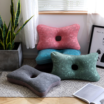 One hole ear pillow water washing cotton single hole elderly ear pillow anti pressure ear buckwheat shell pillow core to give elders gift pillow