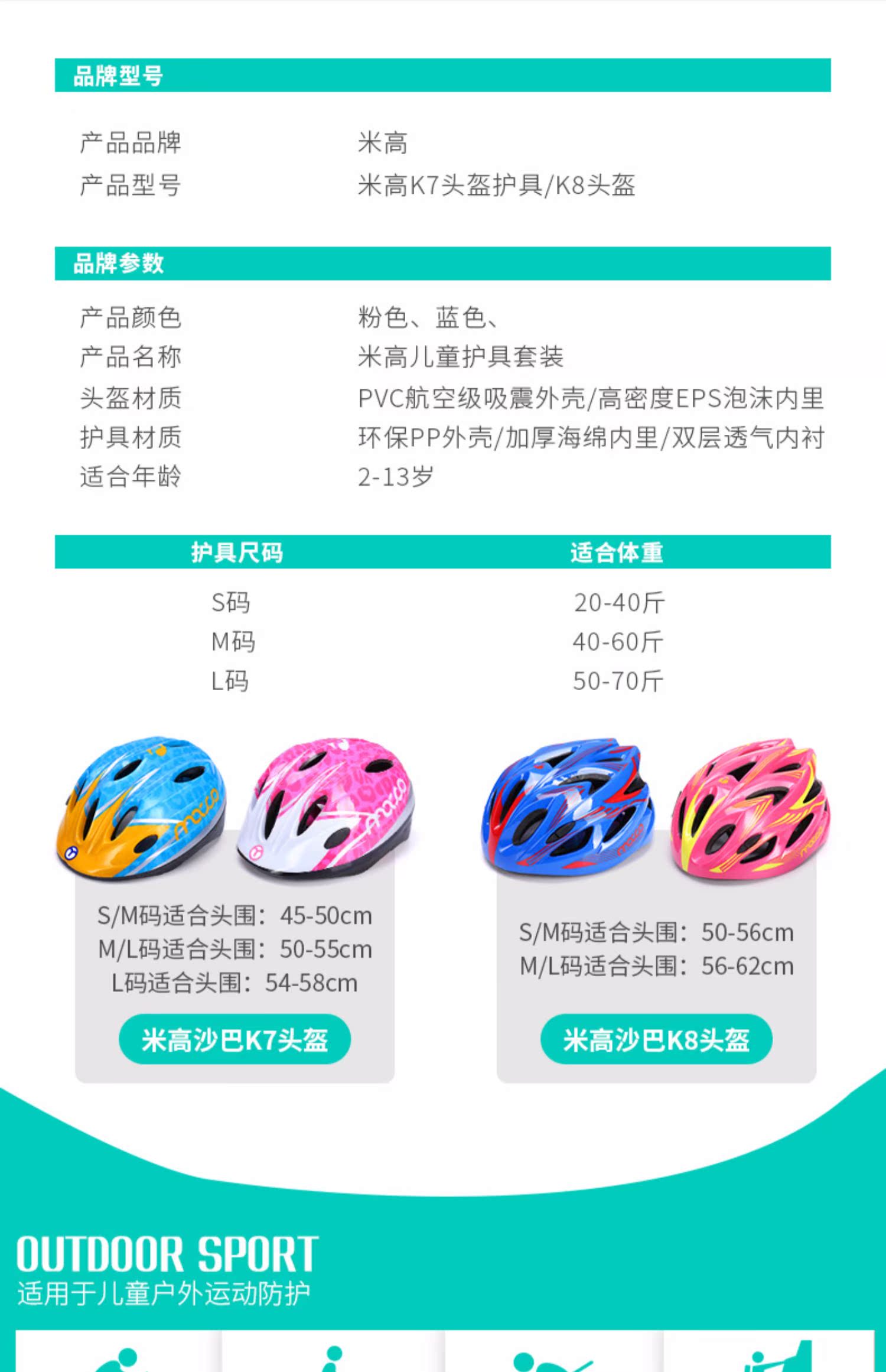 xe chòi chân moony Mũ bảo hiểm trượt băng trẻ em Migao thiết lập bảo vệ cân bằng tự trượt xe thể thao chống trượt băng cao đến đầu gối - Smart Scooter xe thăng bằng lamicka