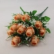 12 nụ tình yêu mô phỏng hoa hồng phòng khách trang trí phòng ngủ đặt nhựa bouquet hoa giả bó hoa - Hoa nhân tạo / Cây / Trái cây hoa lan giả hạc