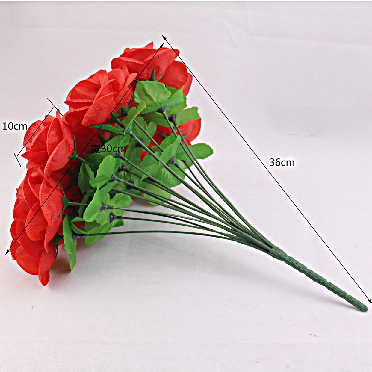 仿真花束假花玫瑰花艺客厅婚庆婚房装饰摆件新娘手捧花绢花塑料花详情5