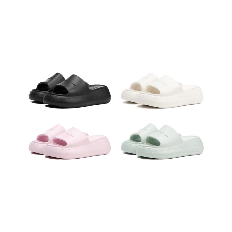 Zhao Lusi's Same Style Trapar Waves Slippers Embossed Thick-Soled Shoes 2026 Summer New Model Missl Buyer Store Zhao Lusi's Same Style Trapar Waves Slippers Embossed Thick-Soled Shoes 2026 Summer New Model Missl Buyer Store