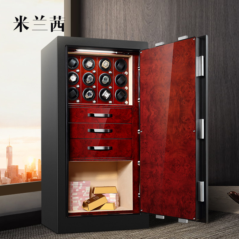 Milan Sie Burglar Safe Safe Safe Rocking Meter up Instrumental Transmeter for antique character painting Watches Collection Cabinet