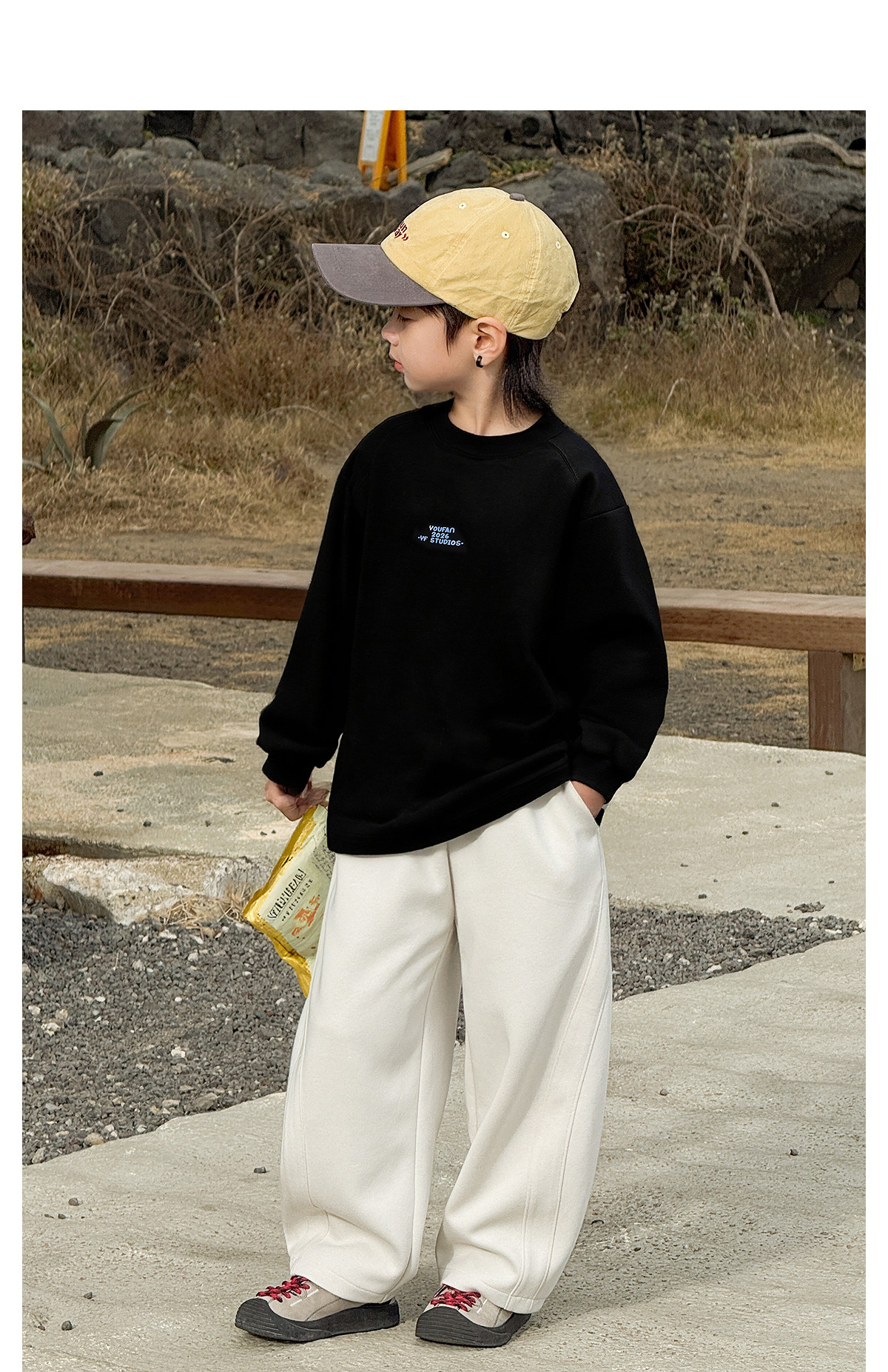 Boys' Sweatshirt Long-Sleeve T-Shirt White Base Shirt Early Autumn 2026 New Style for Older Children Boys' Top Clothing Outfit — 59
