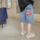 Quần short denim bé trai 2020 mùa hè mới lỗ mỏng phần quần trẻ em rộng rãi bên ngoài mặc mùa hè xu hướng quần năm điểm - Quần jean