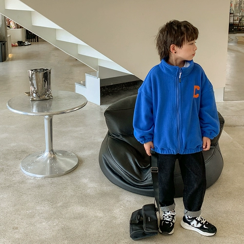 Летняя одежда, бархатная осенняя куртка, бархатный детский осенний флисовый кардиган, 2023