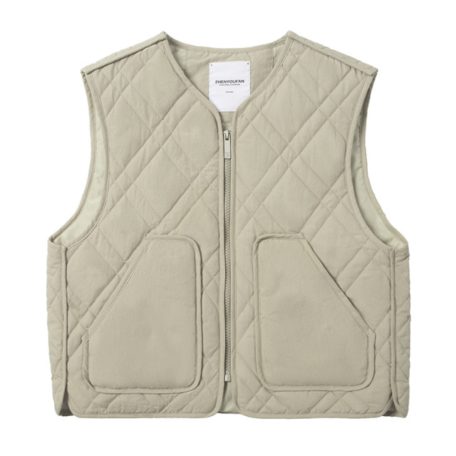 Zhenpinxuan Children's Wear Boys Vest 2023 New Spring and Autumn Cotton Vest Outerwear Children's Vest with Cotton Autumn and Winter Fashion