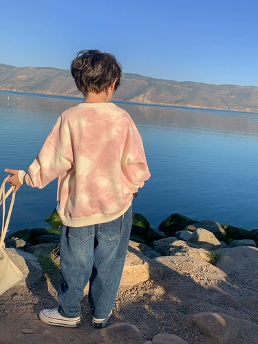 Летняя одежда, джинсы, осенние детские штаны для мальчиков, коллекция 2023, свободный прямой крой