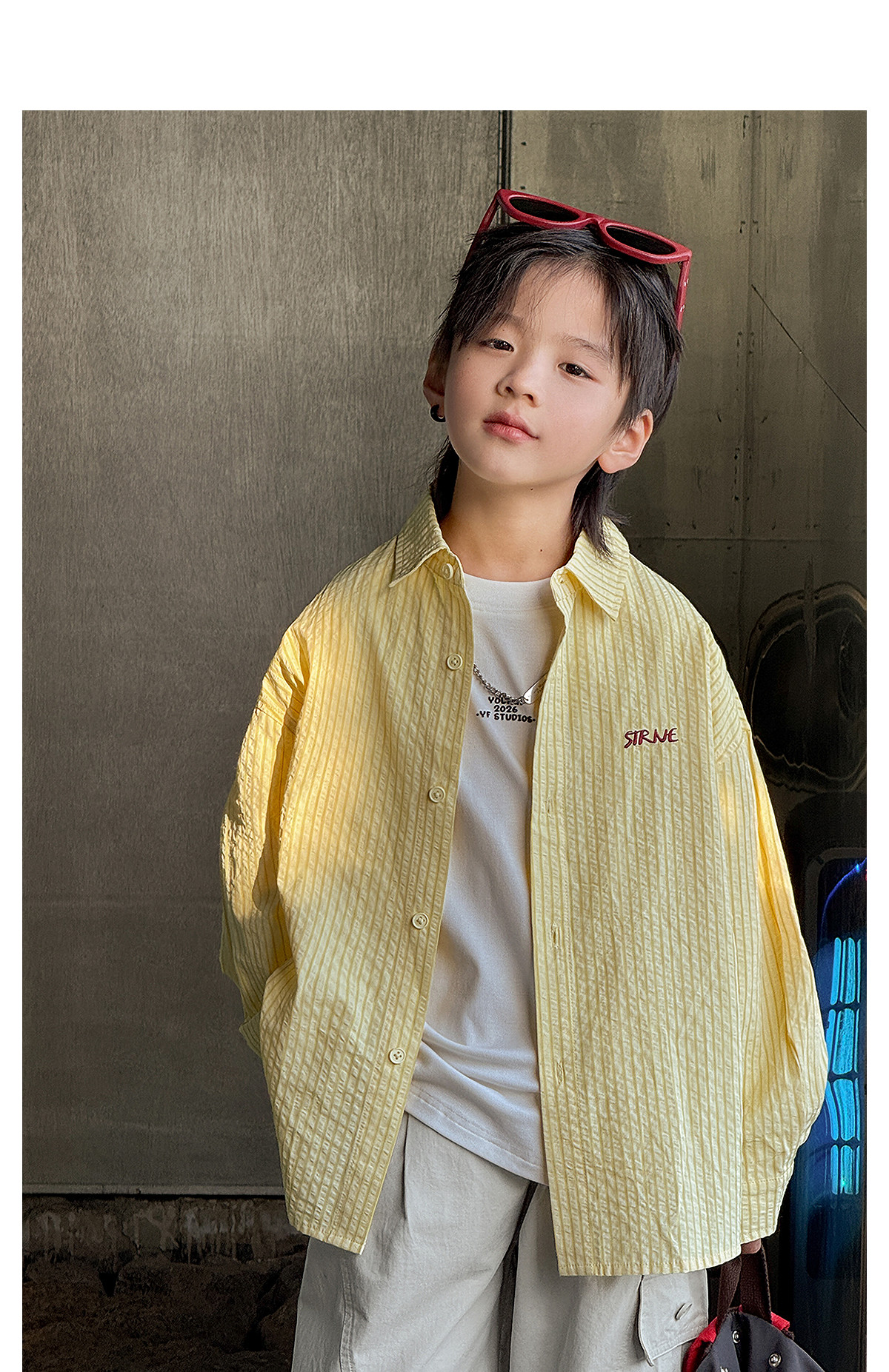 Boys' Sweatshirt Long-Sleeve T-Shirt White Base Shirt Early Autumn 2026 New Style for Older Children Boys' Top Clothing Outfit — 34