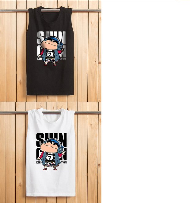 Mùa hè nam mới tay áo thun cotton tay áo cộng với phân bón XL cổ tròn rộng vai rộng vest thể thao áo vest dạ nam