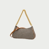 Сумка через плечо, цепь, ретро сумка подмышку, осенняя