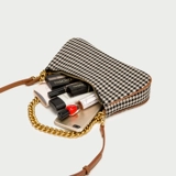 Сумка через плечо, цепь, ретро сумка подмышку, осенняя