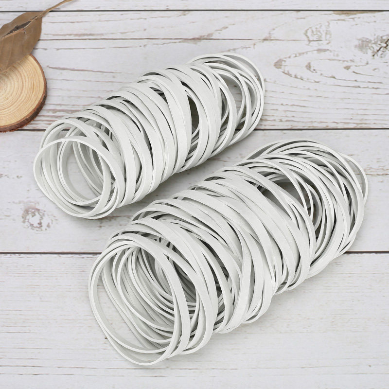 White durable high elastic rubber band rubber ring leather gluten 50 * 5 white 60 * 5 widened 5MM industrial leather covered cow leather gluten