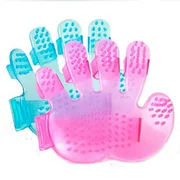 Five Finger Crystal Dog Bath Brush Cat Palm Massage Brush Dog Pet Cung cấp Làm đẹp Găng tay - Cat / Dog Beauty & Cleaning Supplies