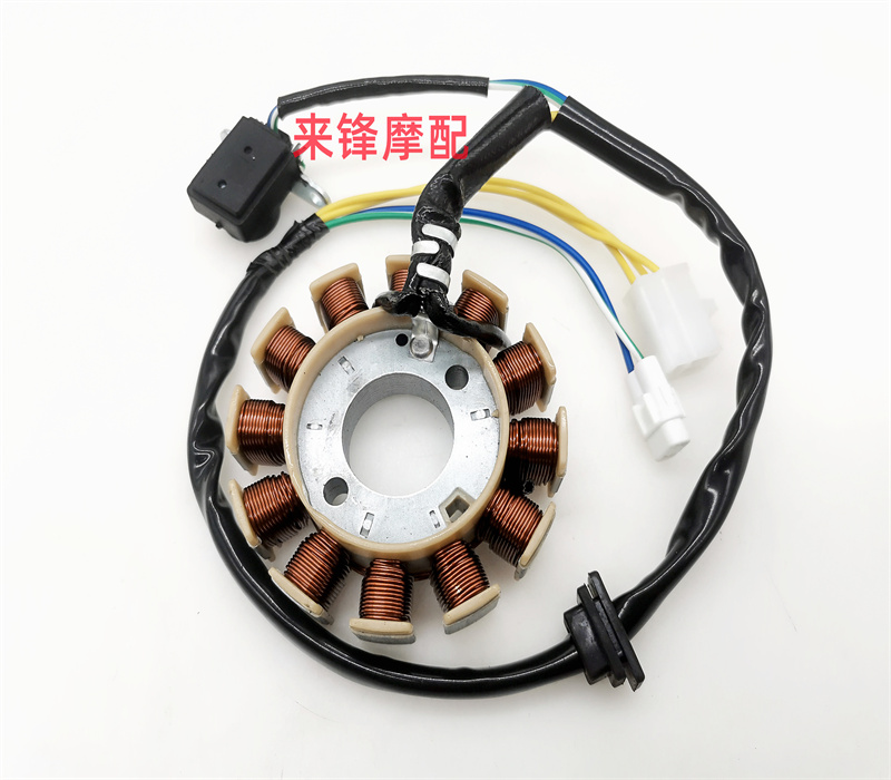 Applicable State Quahao mai Electric spray GY6125 pedal motorcycle Everest Wang Wild ZF125T-7B Magnetic motor coil-Taobao