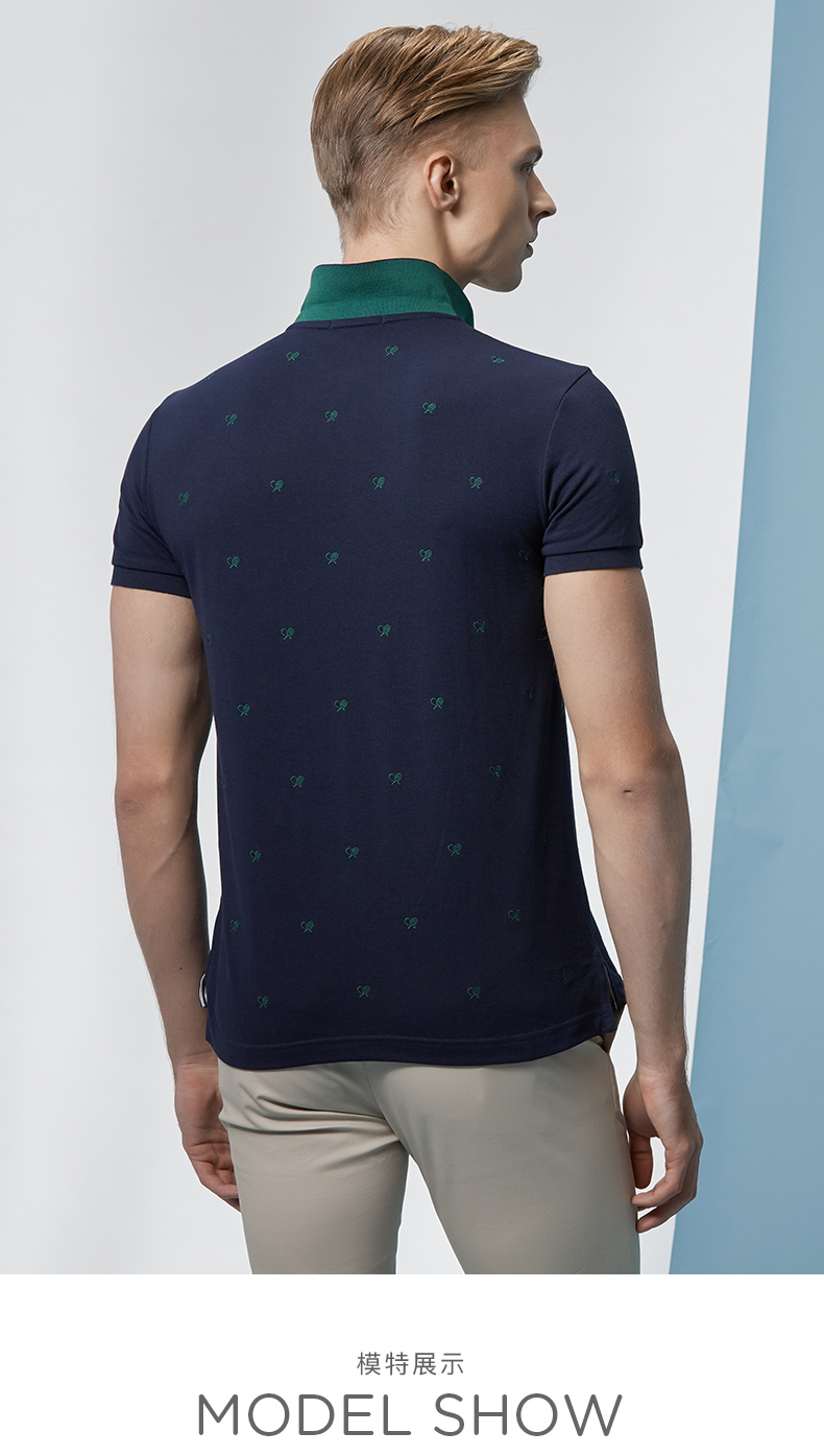 Áo thun nam tay ngắn Hazzys Hajis mùa hè mới POLO áo sơ mi nam xu hướng trẻ trung nam áo polo ralph lauren
