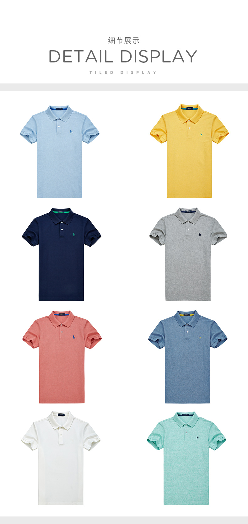 Hazzys Hajis mùa hè cotton ngắn tay T-Shirt nam màu rắn POLO áo sơ mi giản dị Slim Hàn Quốc phiên bản của xu hướng áo sơ mi