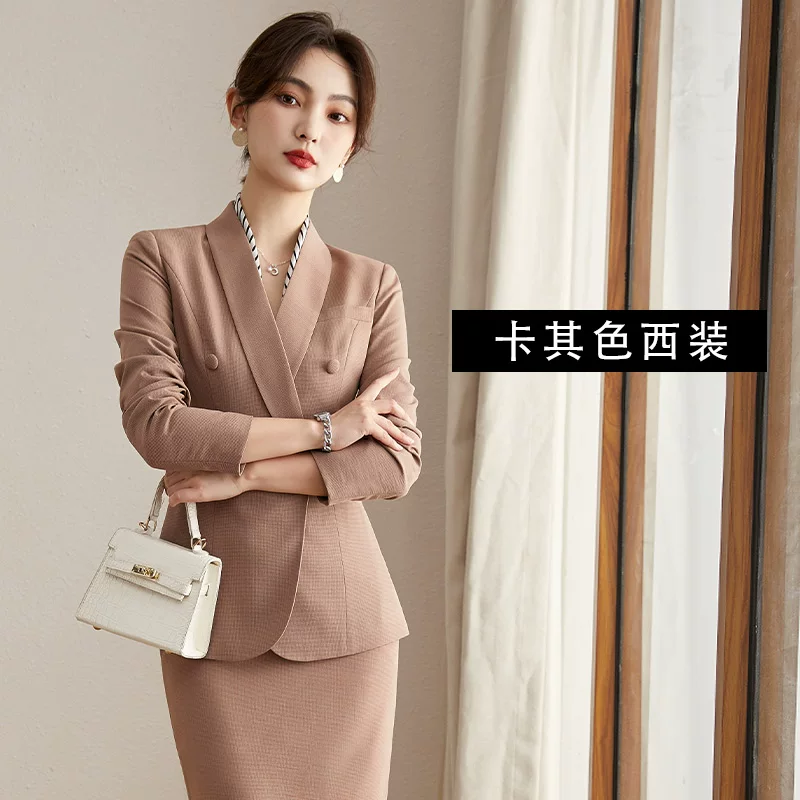 Set, thin summer classic suit jacket for work, Korean style, with short sleeve