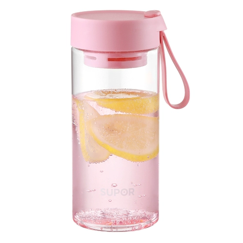 Supor Water Cup Xia Girls Girls High Beauty Coffee Cufe Tritan High -Temperatation Plastic Cup Sports Portable Cup Men