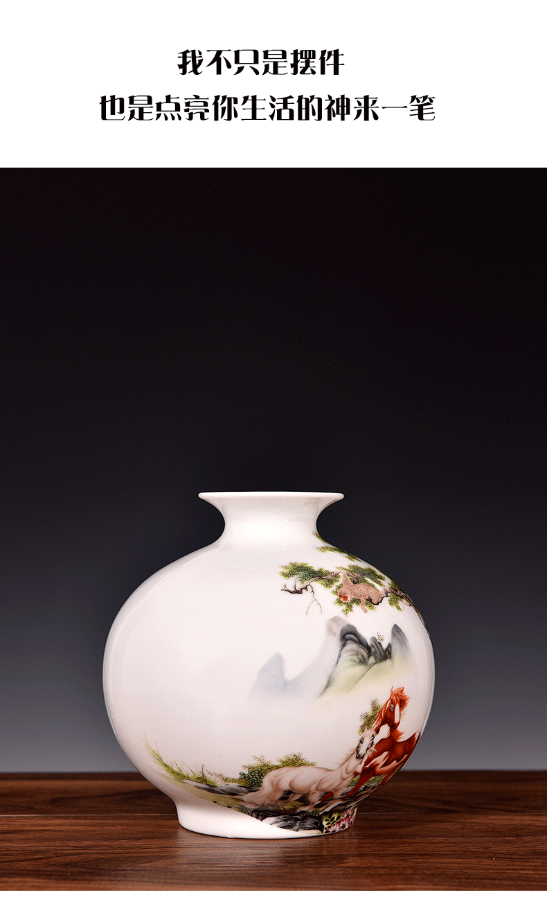 Vase living room place flower arranging modern home wine ark, adornment small place jingdezhen ceramics process