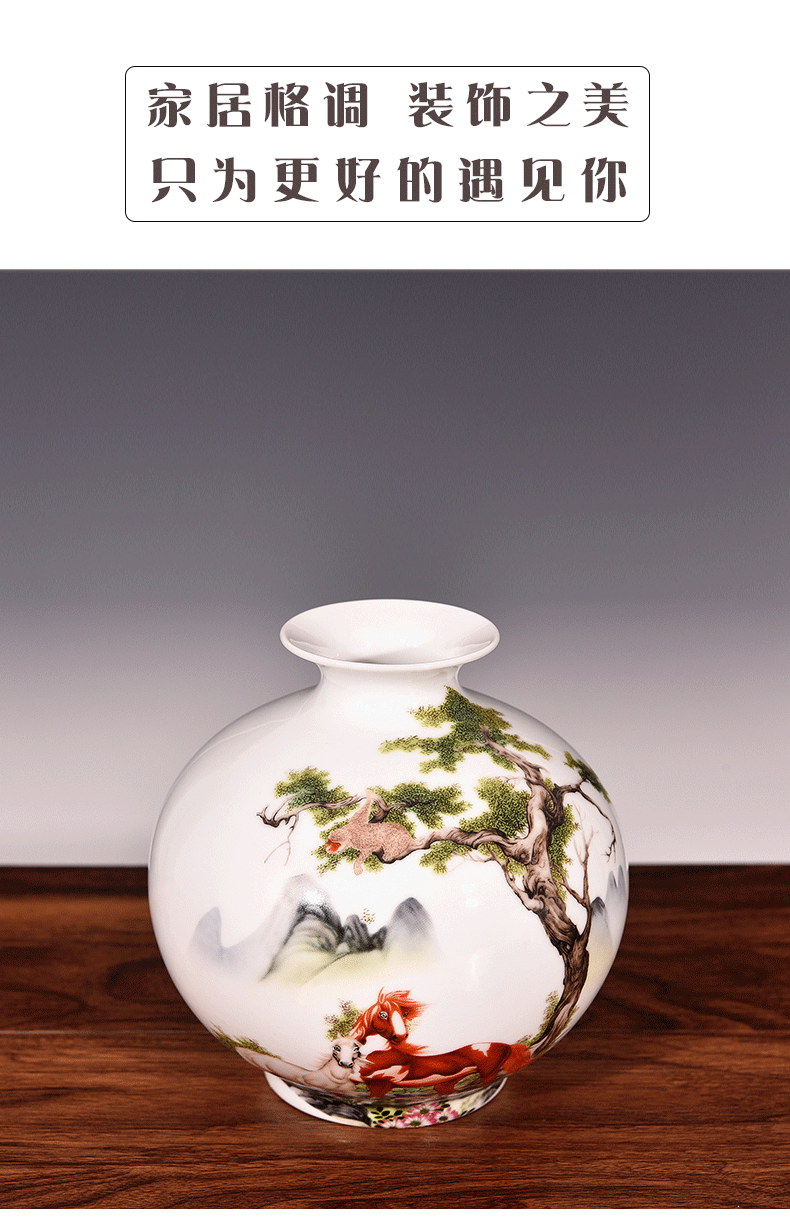 Vase living room place flower arranging modern home wine ark, adornment small place jingdezhen ceramics process