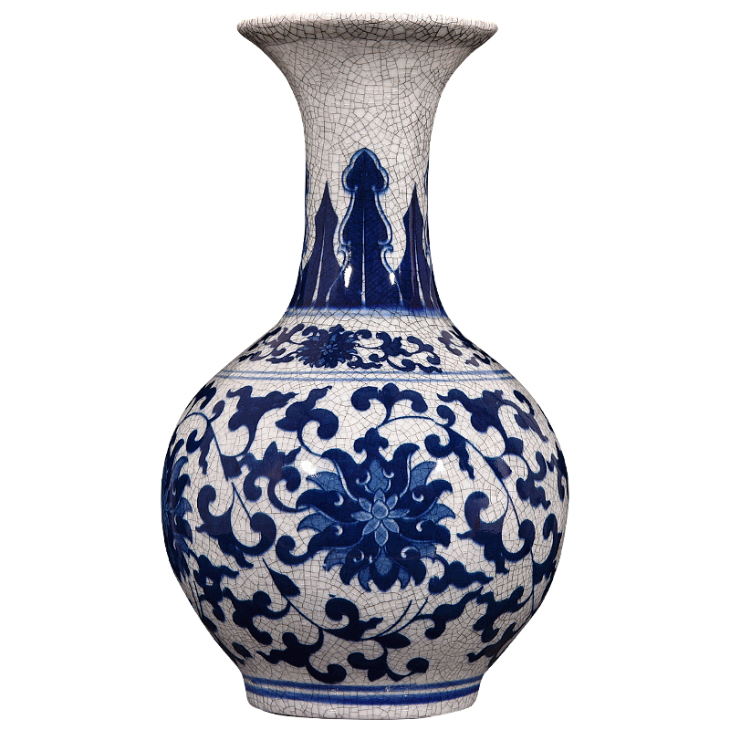 Jingdezhen ceramics vase archaize up with porcelain of Chinese style household, large living room TV cabinet decorative furnishing articles