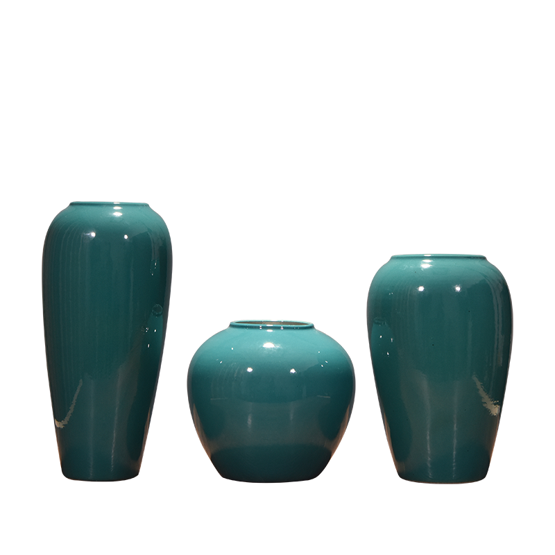 Jingdezhen ceramic Chinese style restoring ancient ways is coarse pottery dried flower water raise floret bottle of flower arranging furnishing articles of TV bar face sitting room