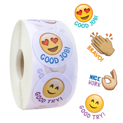 500 cute smiley face expression packs children teachers encourage reward stickers small pattern stickers decorative stickers