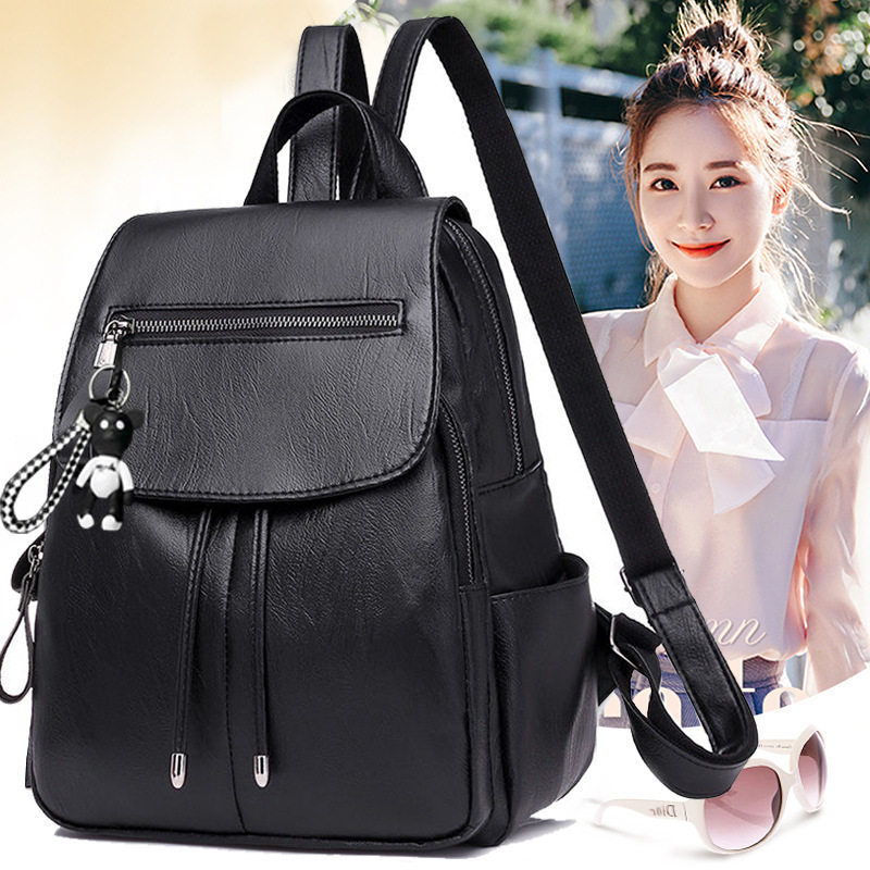 Versatile 2026 Autumn/Winter New Korean Style Backpack Women's Bag School Bag Versatile Pu Leather Large Capacity Casual Backpack Women's Bag Versatile 2026 Autumn/Winter New Korean Style Backpack Women's Bag School Bag Versatile Pu Leather Large Capacity Casual Backpack Women's Bag