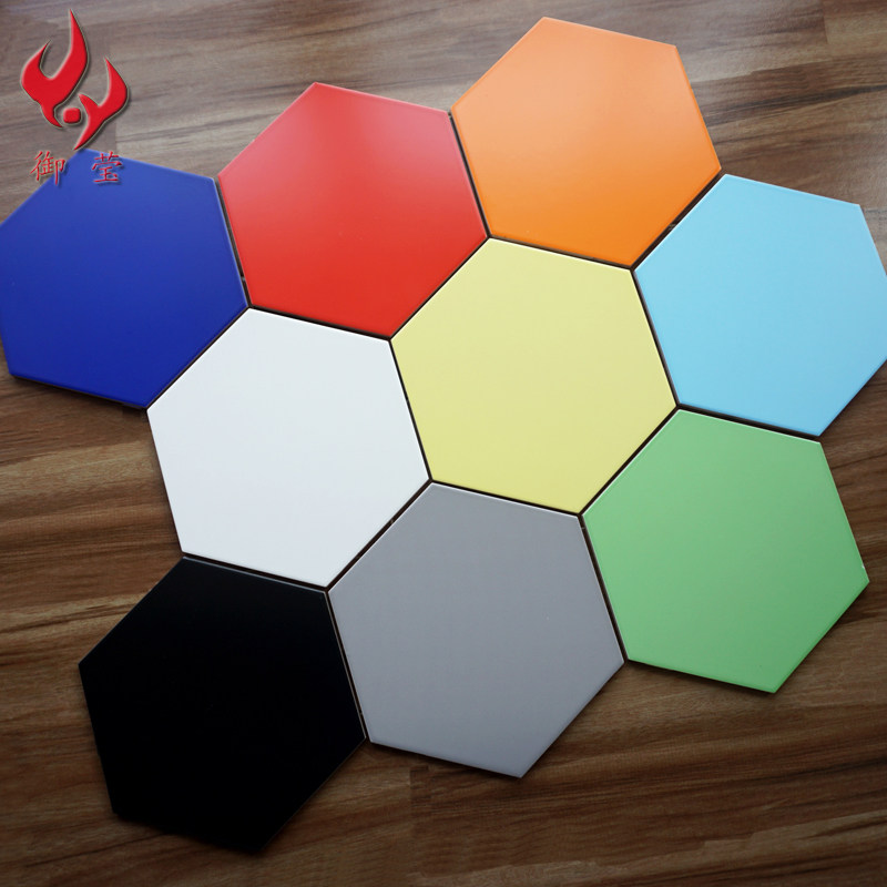 Large Hexagonal Brick 300 * 260 Nordic Color Background Wall Brick Flowers Brick Hexagon Tile Kitchen MAKEUP ROOM FLOOR TILES