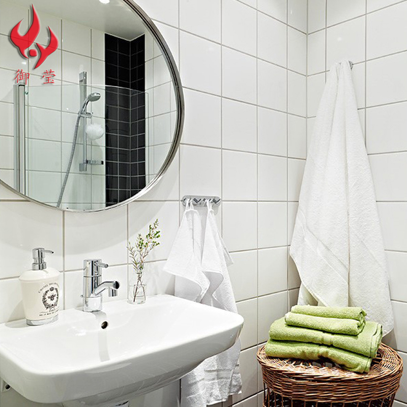 Nordic Small White Brick Small Square Brick Black & White Grey Glazed Face Brick Kitchen Makeup Room Tile Toilet Wall Brick Balcony Plaid Brick