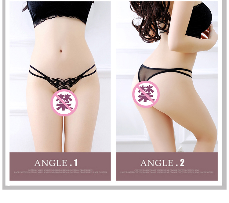 Thong phụ nữ quần lót gợi cảm ngọc trai massage ren hát trong suốt áo thun lông nóng sinh viên thực sự bắn bikini quyến rũ