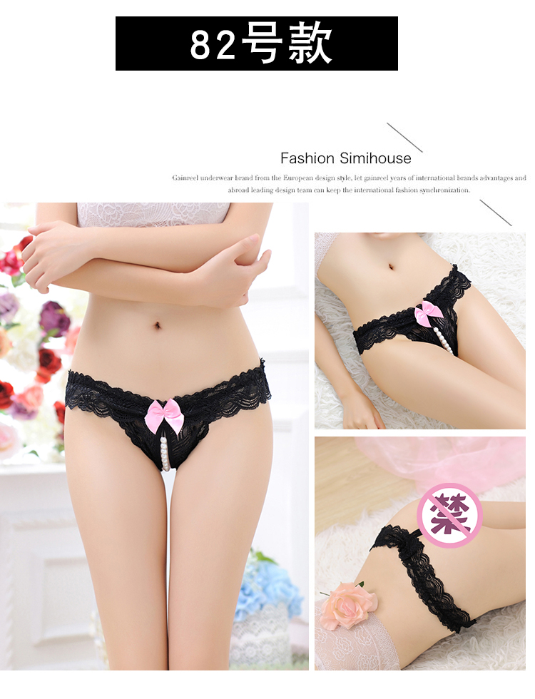 Phụ nữ Thong Nhật Bản Đồ lót thoáng khí Phụ nữ Ren eo thấp Lưới trong suốt Cutout Áo thun One Piece quần xì con voi