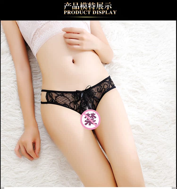 Thong phụ nữ mở tập tin sương cực kỳ cám dỗ nóng gợi cảm slouchy trong suốt thoáng khí ren t kích thước lớn đồ lót quần lọt khe siêu mỏng