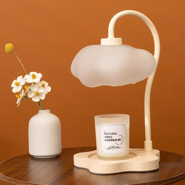 Creative and High-End Cloud-Shaped Wax Lamp, Timed Table Lamp, Bedroom Bedside Lamp, High-Value Atmosphere Night Light Gift