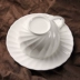 Đơn giản sóng trắng mô hình gốm cốc cà phê cappuccino Châu Âu xương cao cấp Trung Quốc trà chiều tách trà bộ - Cà phê